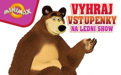 2x2 vstupenky na show Máša a medvěd na ledě
