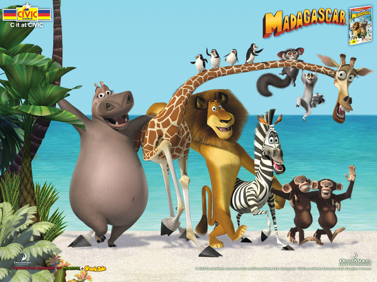 Jak se jmenují postavy z Madagaskaru?