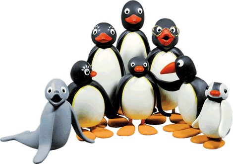 Pingu a s rodinou a přáteli