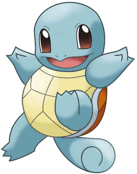 Squirtle je vodní pokémon