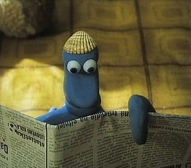 Modrej studuje noviny